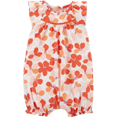 CARTER'S Overal letní Orange Floral dívka