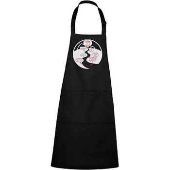 Dobrý triko Zástěra s potiskem Na řece Černá