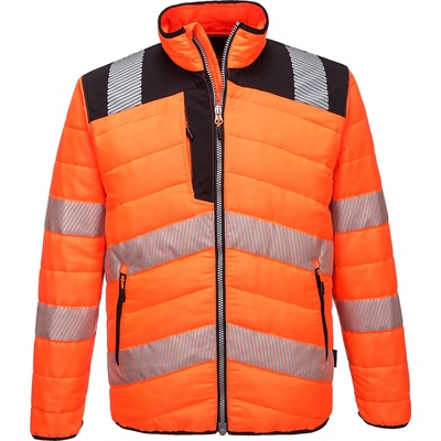 Portwest hi-vis baffle pw371 / Изолирано водоустойчиво яке, светлоотразително - hv оранжево/черно l (pw371obrl)