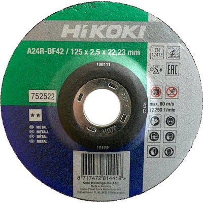 Hikoki Rezný kotúč 125 mm 752522