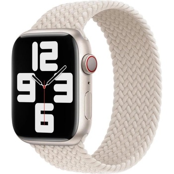 Apple Оригинална текстилна каишка за Apple Watch 44мм, 45мм, 46мм, Ultra, Ultra 2, Ultra 3 49 - Apple Starlight Braided Solo Loop Band Size 11 (MN273ZM/A)