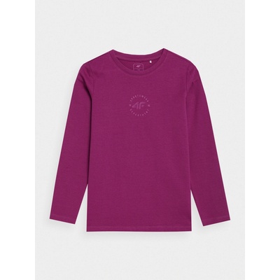 4F dětské tričko 4FJAW23TLONF141 dark pink