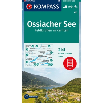 Ossiacher See, Feldkirchen (Kompass - 62) - turistická mapa