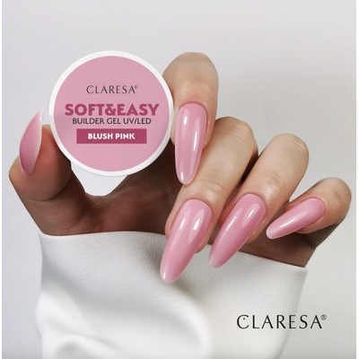 Claresa Uv Led gél na nechty Soft Easy Builder gel blush pink 12 g