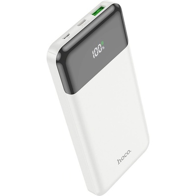 hoco. J102 захранваща банка 10000 mAh PD QC3.0 3A 20W 1 x USB-A, 1 x USB-C бял