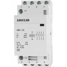 Adelid SM4 25-40-230V Modulární stykač 25-22 230V 25A 4Z 3fázový 2NO 2NC SM4 25-40-230V