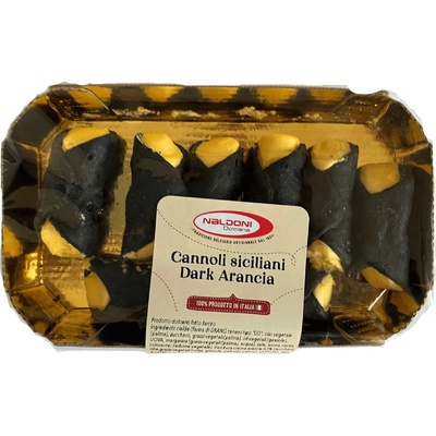 Naldoni Dolciaria Cannoli Siciliani tmavé s pomerančovým krémem 200 g – Zboží Dáma