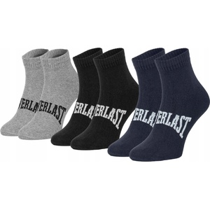 Everlast Комплект от три - чорапи Everlast до глезена многоцветни Everlast | Cheren Sin Siv Mnogotsveten | МЪЖЕ | S