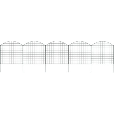 zahrada-XL Obloukový zahradní plot 77,5 x 78,5 cm zelený