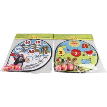 Krtečkův terč na suchý zip 30cm + 3ks míčků