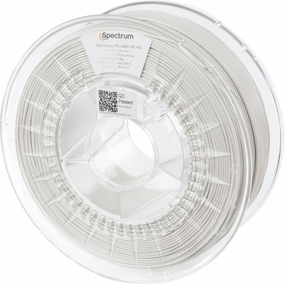 Spectrum 81012 3D филамент, PC/ABS FR V0, 1, 75mm, 1000g, Бял (White) (81012)