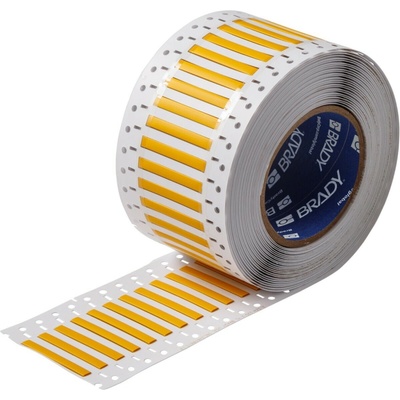 Brady LSZH-250-2-YL-2 / 141238, etikety, THT Low Smoke Halogen Free Permasleeve Wire Marking Sleeves, 25.40 mm x 11.15 mm
