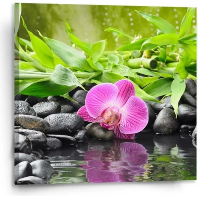 Sablio Obraz Růžová orchidej - 110x110 cm