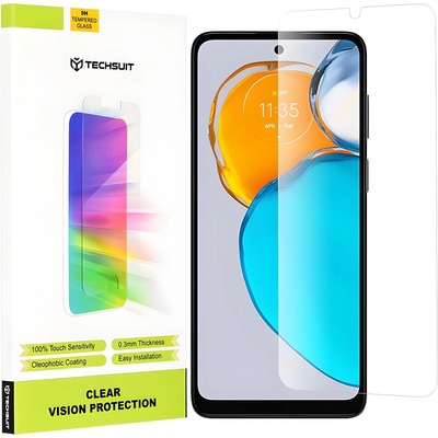 Techsuit защитно стъкло 9H за Motorola Moto E22s - Прозрачен KP29209 (29209)