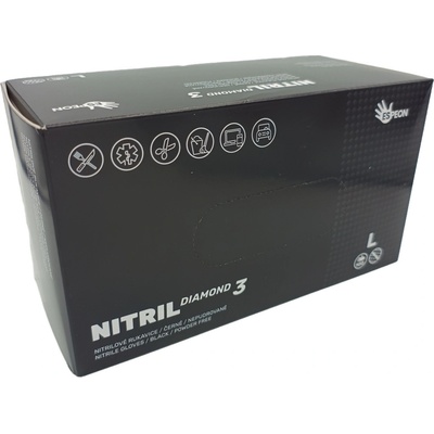 Espeon NITRIL DIAMOND3 nepudrované černé 100 ks – Zboží Dáma
