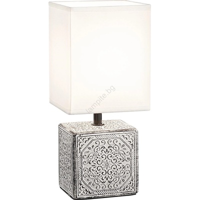 Ideal Lux - Настолна лампа KALI 1xE14/40W/230V бяла/сива (ID245348)