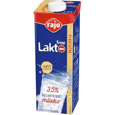 Rajo Trvanlivé bezlaktózové mlieko plnotučné 3,5% 1l