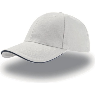 Atlantis Headwear Liberty Sandwich 6 panelová COT-33000590899 Bílá/navy