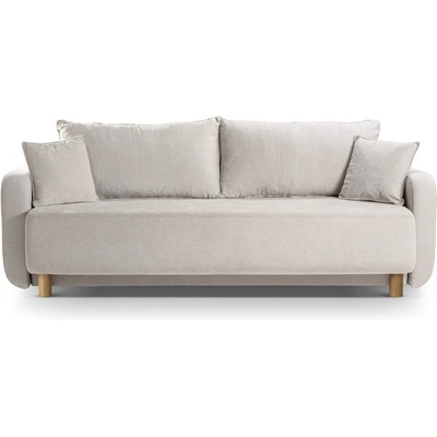 Micadoni Бежов разтегателен диван с място за съхранение 231 cm Elen - Micadoni (MIC_3SF2_211_F1_ELEN2)