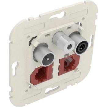 Efapel Мултимедиен контакт r-tv-sat 2х rj45 категория 6 utp (21546)