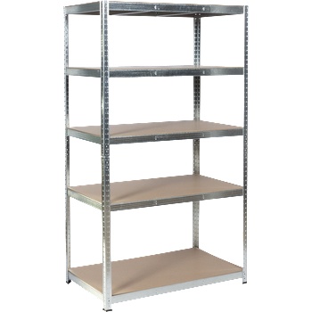 Carmen Метален стелаж Carmen CR-1013 - 180x90x30 см, до 100 кг на рафт - цинк (3580553)