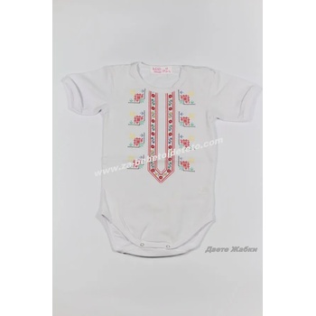 Image 1 of Его-елеганс ЕООД Боди с къс ръкав Шевица /щампа/, 80