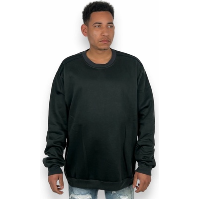 Tovta černá nadměrná zateplená mikina přes hlavu ROBIN Černá