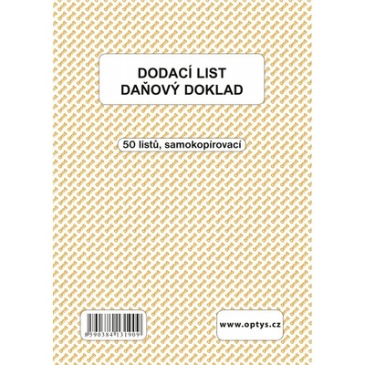 Optys 1319 Dodací list A5 samopropisujicí 50 listů – Hledejceny.cz