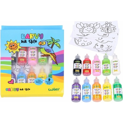 Farby na sklo 9+1 22 ml