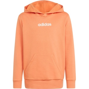 Adidas Детски суичър adidas Kid's LIN FL Hoody Hoodie - Dusky Orange / White - размер 152 (EU) (704-6098-0313)