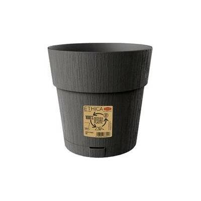 STEFANPLAST Samozavlažovací kvetináč ETHICA 20x19 cm grafitovo sivý