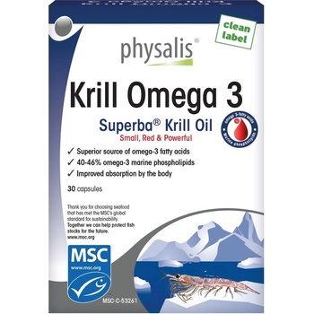 Physalis Krill Omega 3, 30 капсули, Physalis