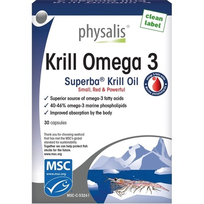 Physalis Krill Omega 3, 30 капсули, Physalis