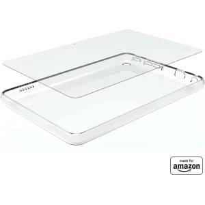 Mission cables Brand new and Made for Amazon: Clear case and glass screen protector for Fire HD 8 Tablet (2022 version) - MC89 (MC89)