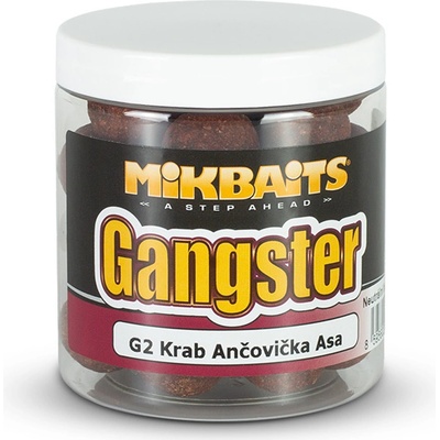 Mikbaits Boilies Gangster Balance G2 Krab Ančovička Asa 250ml 24mm