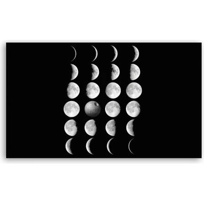 Fotoobraz 120x70 cm velký Death Star Moon
