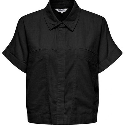 ONLY Риза onlcaro s/s linen bl boxy shirt cc pnt