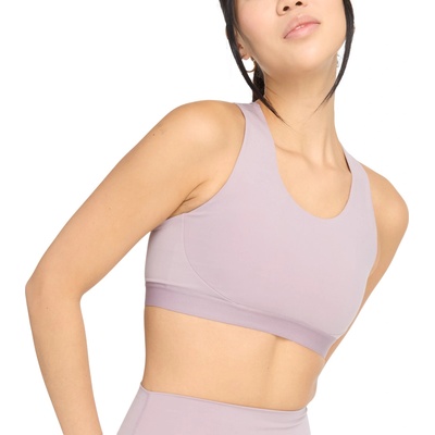 New Balance Сутиен New Balance Sleek Medium Support Pocket Sports Bra Лилав Velikost XS