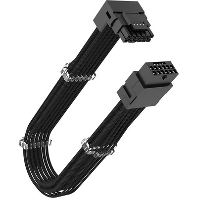 AKASA kabel G-Nexus PX16, 12+4-pin 12VHPWR Adaptér, 30cm, 90° AK-CBPW32-30BK – Zboží Živě