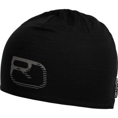 Зимна шапка (beanie) Ortovox 120 Cool Tec Logo Beanie - Black Raven - размер One Size (904-6154-0111)
