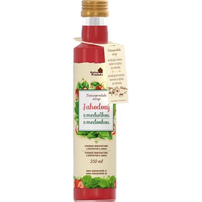 Naturprodukt sirup jahodový s meduňkou 250 ml