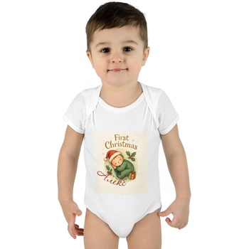 PassionisArt Коледно боди с име Моята първа Коледа