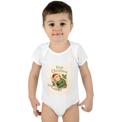 PassionisArt Коледно боди с име Моята първа Коледа