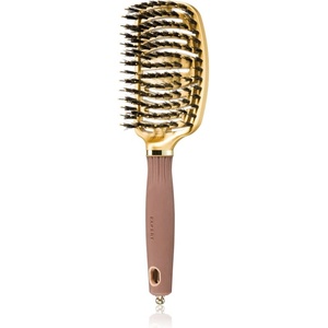 Olivia Garden NanoThermic Ceramic + Ion Flex Collection Четка за коса с влакна от найлон и глиган