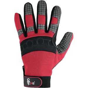 CANIS SAFETY a. s Cxs shark / Комбинирани ръкавици - червено/черно 9 (322000326009)