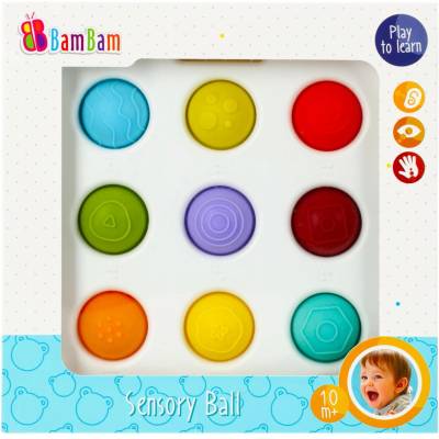 BAM BAM Сензорна играчка Bam Bam - Дъска с топчета (492754)