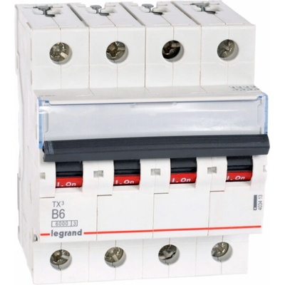 Legrand 4P B 6A 6kA AC S304 TX3 403413