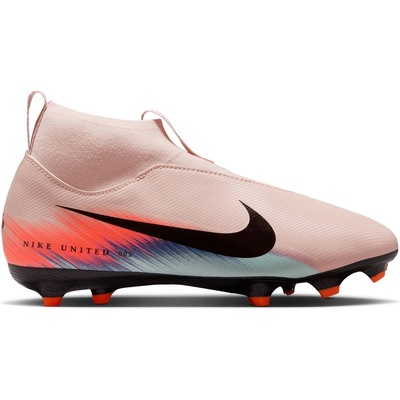Nike Юношески футболни бутонки Nike Zoom Mercurial Superfly 10 Academy Juniors Firm Ground Football Boots - Pink/Blue