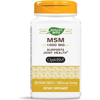 MSM/ МетилСулфонилМетан като OptiMSM® 1000 mg x 200 таблетки Nature’s Way (15133)