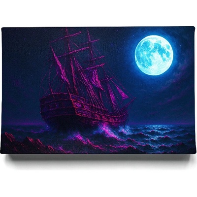 KRAFTHOUSE.EU Moonlit Phantom – obraz na plátno Premium Canvas (100% bavlna) | Různé rozměry Velikost: 40 x 30 cm